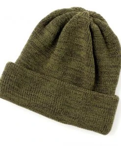 RoToTo Bulky Watch Cap Olive And Charcoal R5016