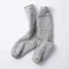 RoToTo Double Face Crew Socks Merino Wool & Organic Cotton Mid Grey 2 RoToTo Double Face Crew Socks Merino Wool & Organic Cotton Mid Grey
