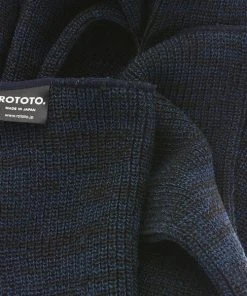 RoToTo Stole Scarf Charcoal Blue