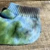RoToTo Organic Cotton Tie Dye Ankle Socks Charcoal Green Blue 2 RoToTo Organic Cotton Tie Dye Ankle Socks Charcoal Green Blue