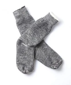RoToTo Double Face Merino Socks Charcoal
