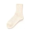 RoToTo Slub Ankle Socks Ecru
