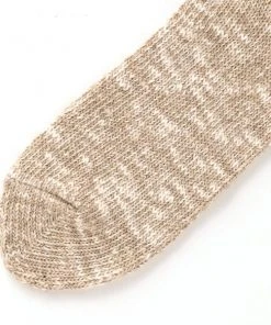 RoToTo Slub Ankle Socks Beige