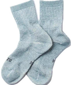 RoToTo | Double Face Mid Socks | Gray/green/light Blue/navy