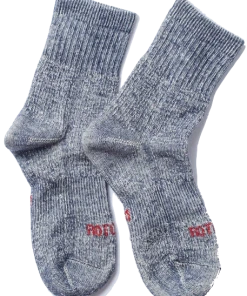 RoToTo | Double Face Mid Socks | Gray/green/light Blue/navy