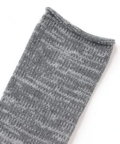 RoToTo Washi Pile Crew Socks Dark Grey