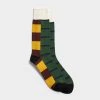 RoToTo Multi Rugger Crew Socks Burgundy & Yellow 2 RoToTo Multi Rugger Crew Socks Burgundy & Yellow