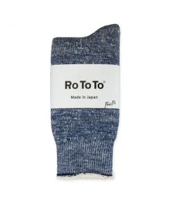 RoToTo Double Face Merino Socks - Deep Ocean