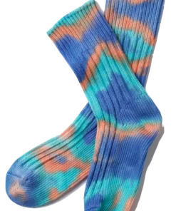 RoToTo | Chunky Ribbed Crew Tie Dye Socks | 2 Colour Ways
