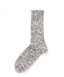 RoToTo Slub Crew Socks Mid Grey