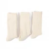 RoToTo Organic Daily 3 Pack Crew Socks Ecru
