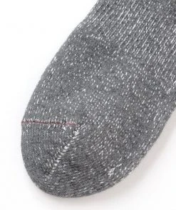 RoToTo Washi Pile Crew Socks Dark Grey