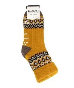 RoToTo Comfy Room Socks Nordic Yellow