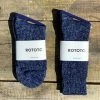 RoToTo Denim Tone Crew Socks Blue Denim 2 RoToTo Denim Tone Crew Socks Blue Denim