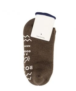 RoToTo Pile Slipper Socks Mix Brown