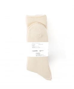 RoToTo Organic Daily 3 Pack Crew Socks Ecru