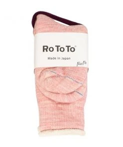 RoToTo Double Face Socks Light Pink