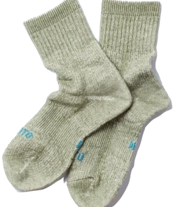 RoToTo | Double Face Mid Socks | Gray/green/light Blue/navy