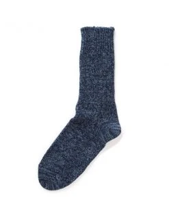RoToTo Denim Tone Crew Socks Blue Denim