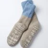 RoToTo Teasel Home Socks Sax & Dark Beige