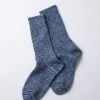 RoToTo Crew Socks Ice Denim Tone