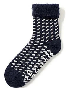 RoToTo Women's Comfy Room Socks Bird's Eye S